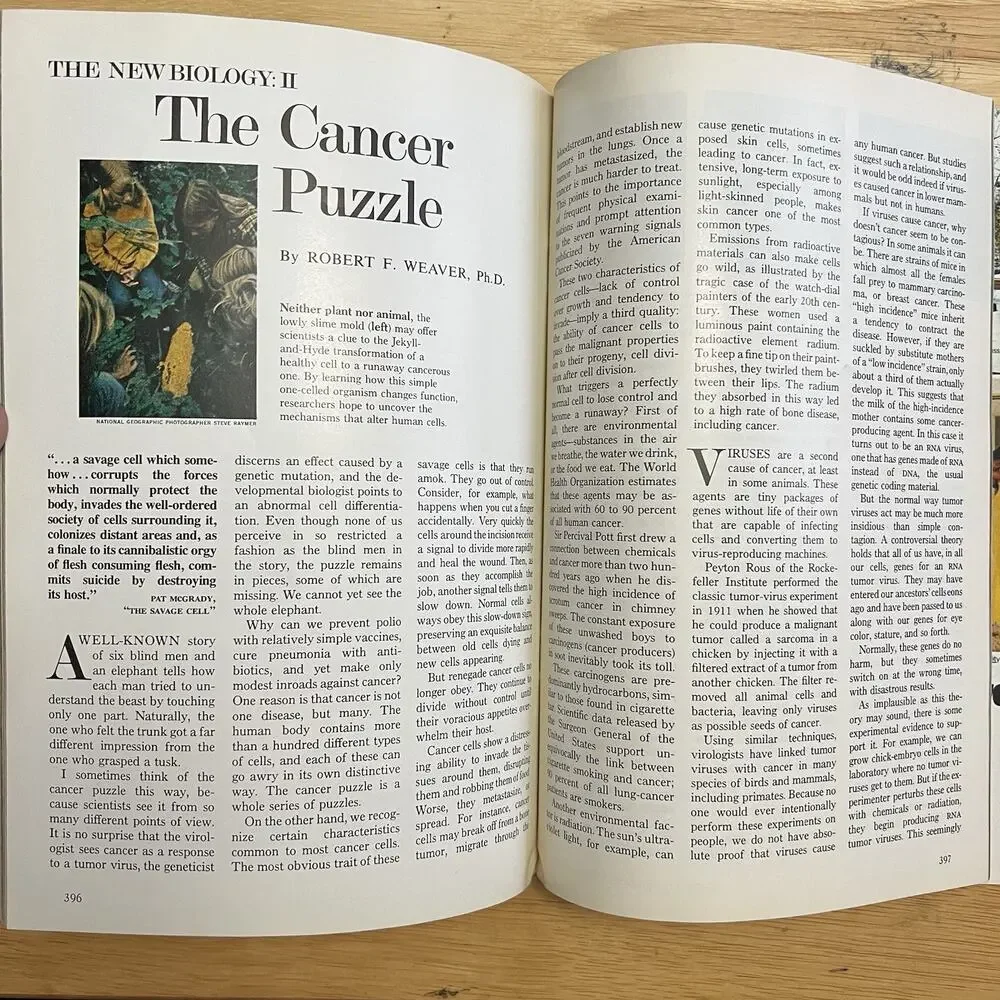 National Geographic September 1976 Magazine India Nauru Wildlife Biology Cancer